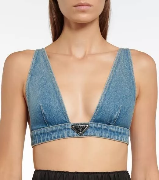 Prada Denim Crop Top