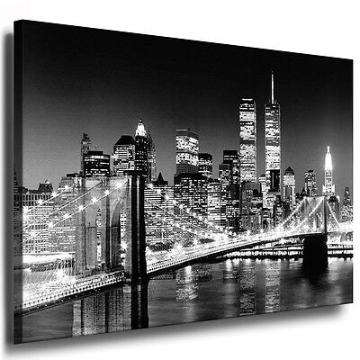 200 x 100 cm Bilder Leinwand New York auf Rahmen Wandbild Bild 6309 