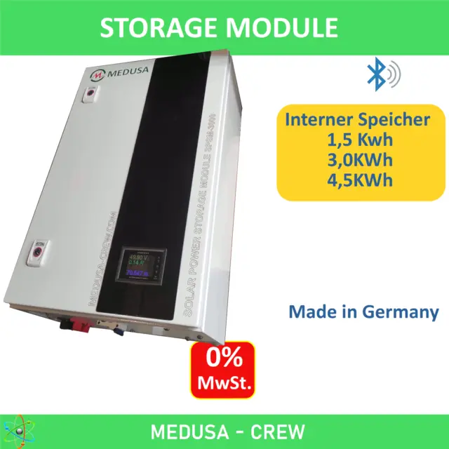 Almacenamiento para Balkonkraftwerk 1,5 Hasta 5,0 Kwh 48V Batería LiFePO4 PV