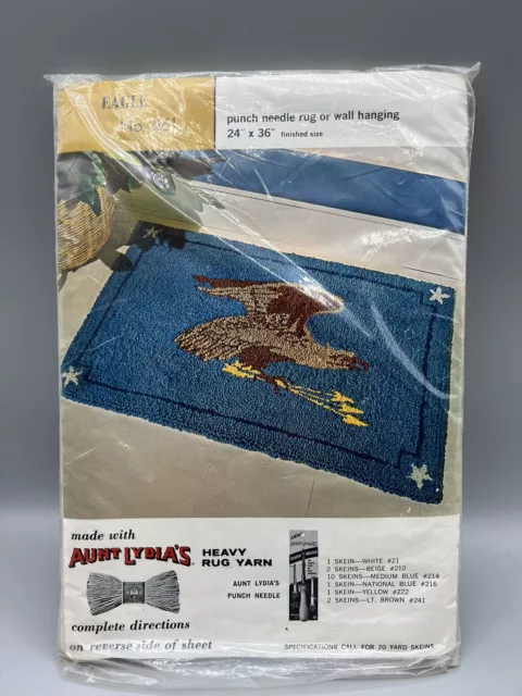 Alfombra de colección con aguja perforadora patrón colgante de pared flechas águila americana de colección nueva