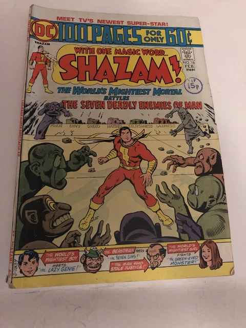 Shazam 16 - Feb 1975 - 100-pages DC Comics the worlds mightiest mortal