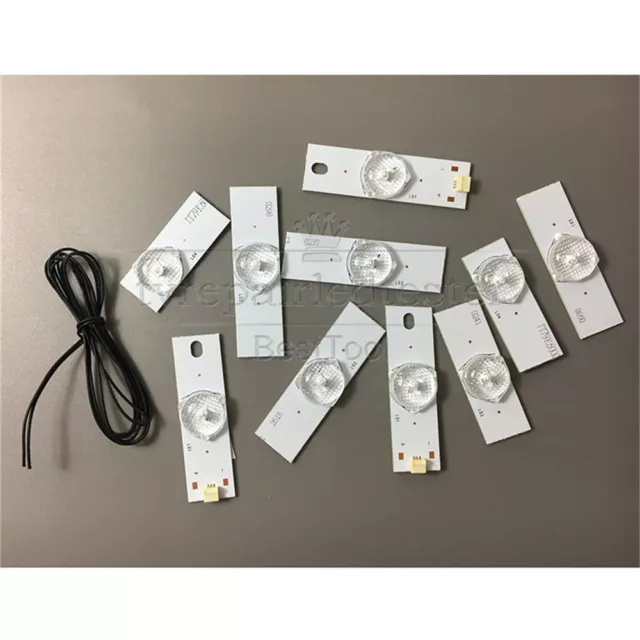 6V SMD Lamp Beads with Optical Lens Fliter for 32-65 inch LED TV Repair 20Pcs