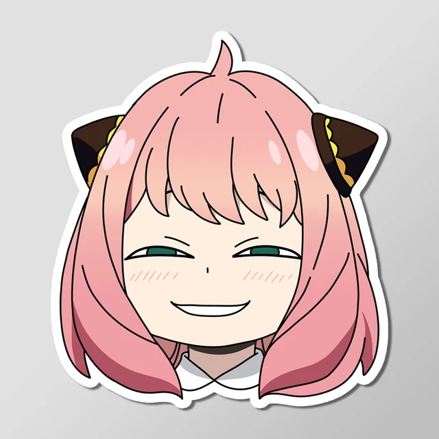 SPY X FAMILY Anime Anya Forger Smug Face Heh Bubble Vinyl Decal Sticker