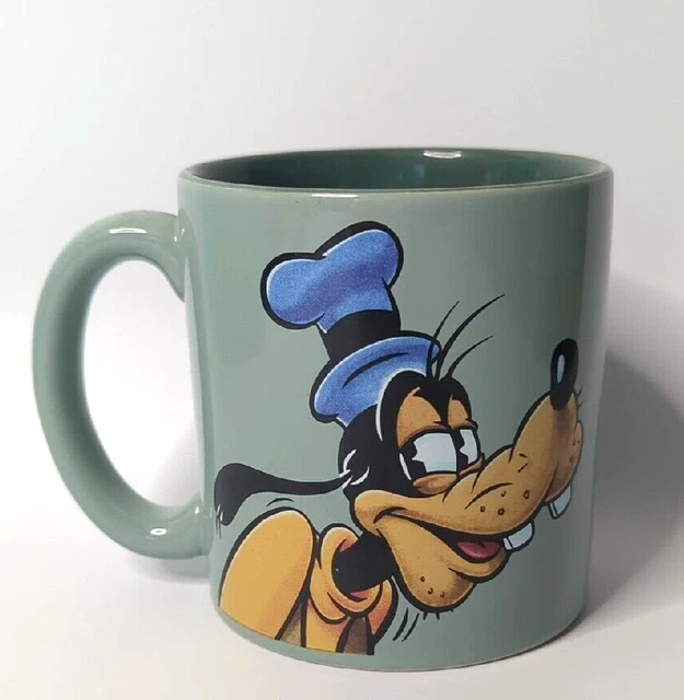 DISNEY STORE GOOFY Dog Tea Coffee Mug Cup Large EUC Green 17.99 PicClick