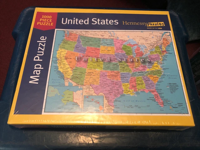 MAP OF THE United States of America - United States Of America Map 1000 Piece Jigsaw.webp