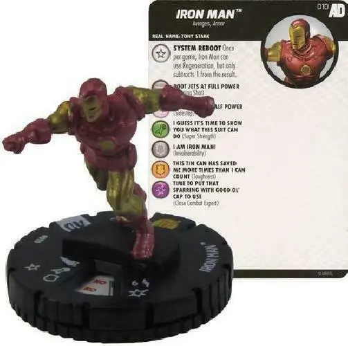 WizKids Marvel Heroclix Avengers/Defenders War #010 Iron Man
