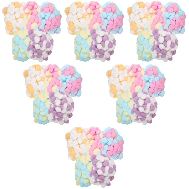 3000 PCS Crafts Boules de coton Hamster Boules de coton colorées Artisanat