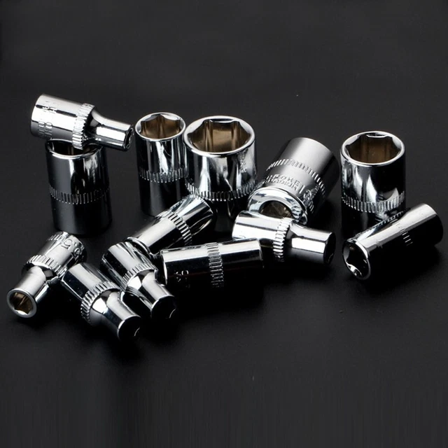 Para llave de trinquete toma de corriente hexagonal manga llave métrica de tornillo