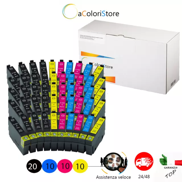 KIT 50 Cartucce per Epson WF2010W WF2510WF WF2520NF WF2530WF WF2540 compatibili