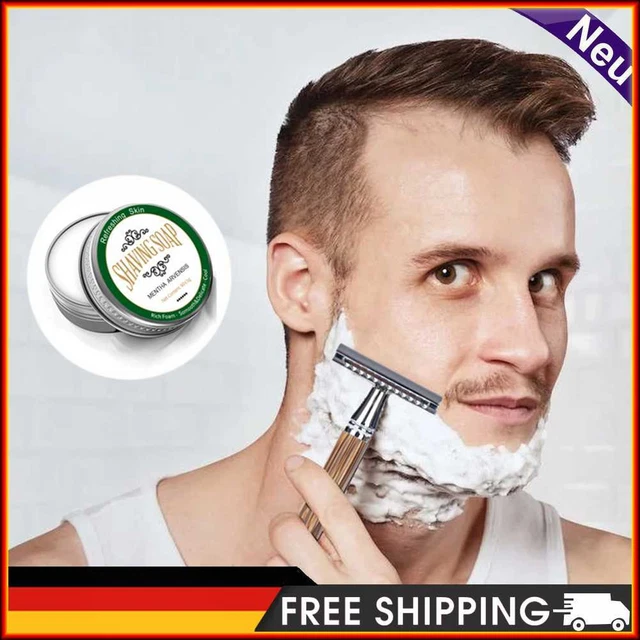 60 g Acondicionador de barba Portátil Bonito Limpiador Facial Espuma Barba Lubricante para Hombre