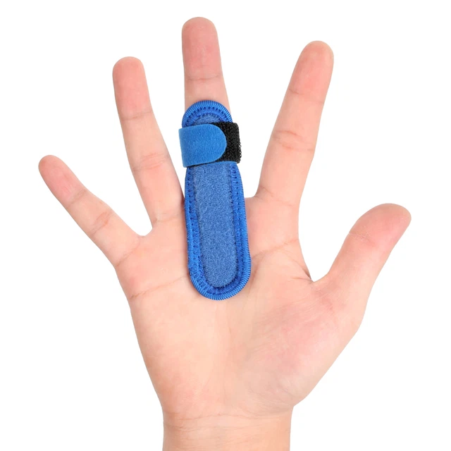 NEW TRIGGER FINGER Splint Blue Finger Protector With Steel Finger