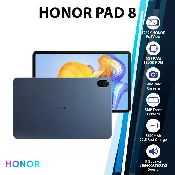Honor Pad 8 4 GB RAM 128 GB ROM 12 inch with Wi-Fi Only Tablet (Blue Hour)  Price in India - Buy Honor Pad 8 4 GB RAM 128 GB ROM 12