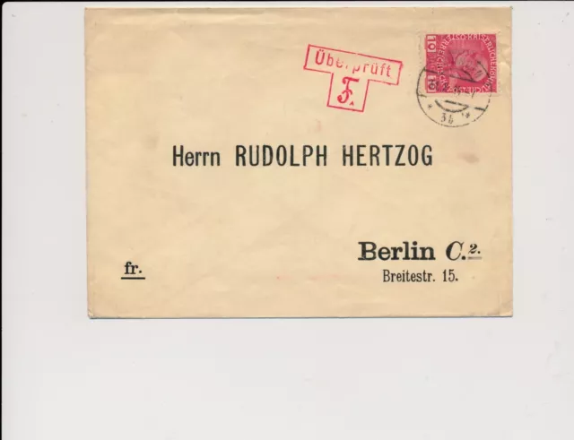 ÖSTERREICH 1914 10H Briefkuvert GMUNDEN (Oö) nach BERLIN. Schönes zensurstempel!