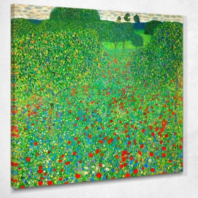 Campo Di Papaveri Klimt Gustav quadro stampa su tela KG44