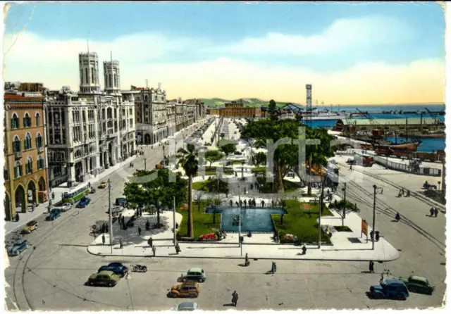 1958 CAGLIARI Veduta di via ROMA con tram*Cartolina DANNEGGIATA FG VG