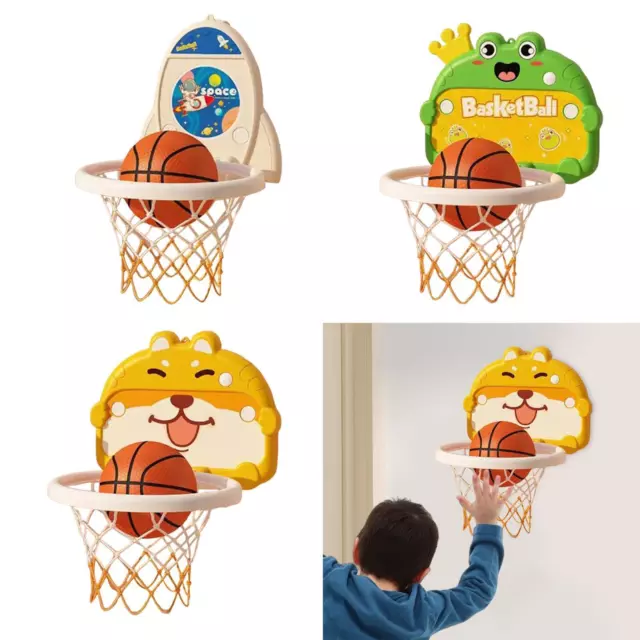 Mini Basketball Hoop Set Wall Mounted Basketball Board for Wall Bedroom Door