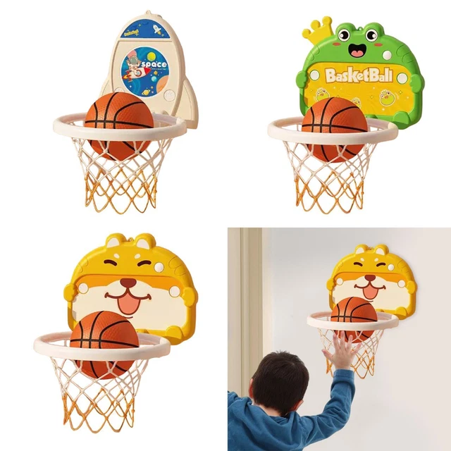 Mini Basketball Hoop Set Wall Mounted Basketball Board for Wall Bedroom Door