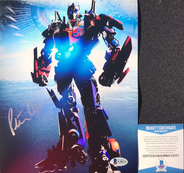 Peter Cullen OPTIMUS PRIME Autographed Signed TRANSFORMERS Movie 8x10 Photo BAS