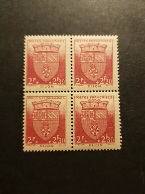 France Timbre N°559 Bloc De 4 Secours National Dijon Neuf ** Luxe Mnh