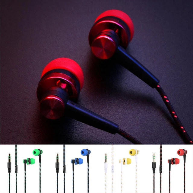 MOBILE PHONE WIRED Earpiece In Ear Earphone HiFi Headphone Stereo