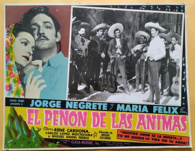 MARIA FELIX EL PEÑON DE LAS ANIMAS Original US Lobby Card Movie Poster 1942