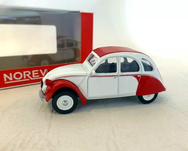 Citroen 2CV Dolly, Rouge-Blanc, NOREV, 1:64
