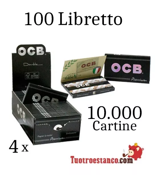 QUATTRO OCB doppia finestra in carta Premium n. 4 70 mm - 100 libretti 2