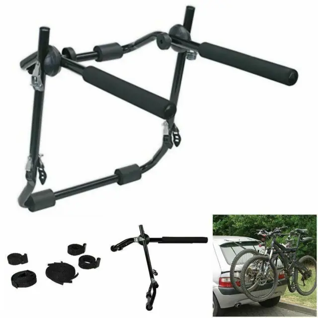 2 Bicycle Bike Car Cycle Carrier Rack Universal Fitting Saloon Hatchback Estate 3