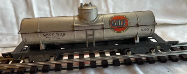 S Gauge American Flyer 5016 Gulf Single Dome Tank Car LC Serviced/Tested! C-6