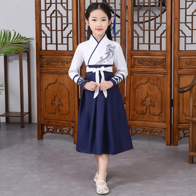 Ragazza Ttang Abito Cinese Tradizionale Hanfu Antico Costume Cosplay Sostegno