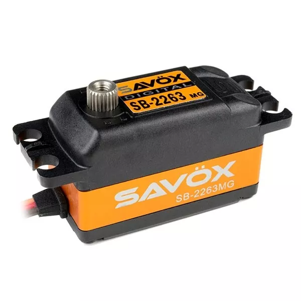 Servo digital sin escobillas Savox de bajo perfil 10 kg/0,076S@6,0 V SAV-SB2263MG