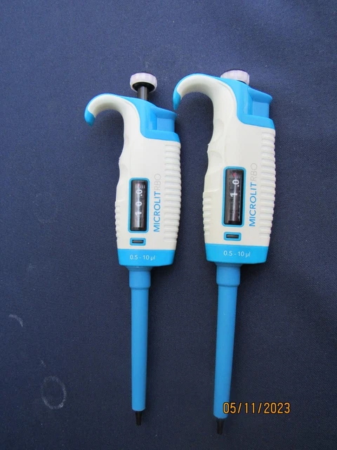 Microlit RBO Micropipette Single Channel, 0.5-10uL  Lot of 2 guaranteed