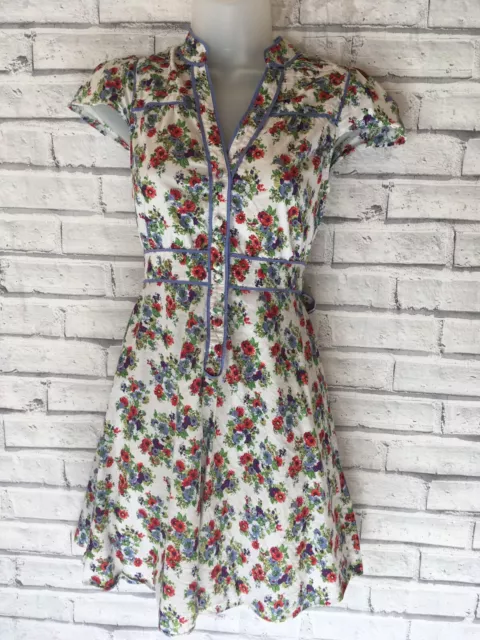 Floral Multi coloured Sun Dress Oasis Jeans UK-8