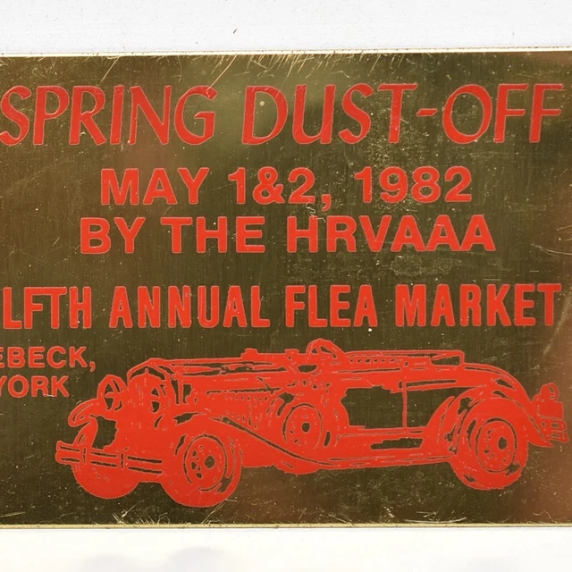 1982 HUDSON RIVER Valley Antique Auto Car Show Flea Market Rhinebeck