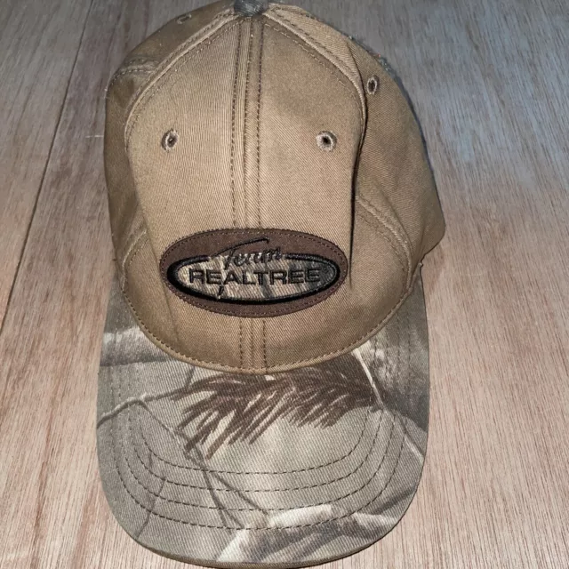 Team Realtree Camouflage Strap Back Hat Mens Patch Camo Hunting