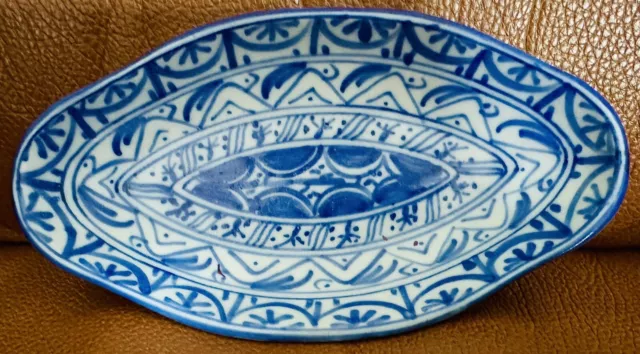 Schale Porzellan Keramik Figa‘s Spanien DJO 1049 23 Blau Weiß WunderschönVintage