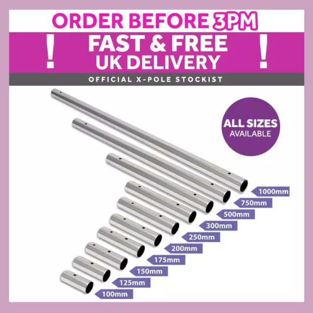 Xpole Xpert/ Sport 40mm 45mm 50mm Chrome Extensions  X-Joints not included