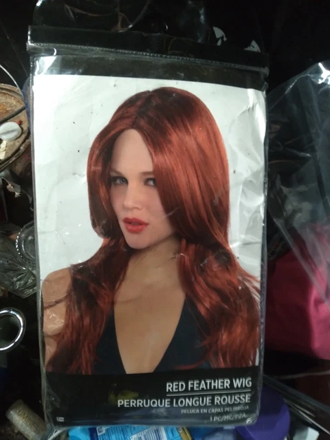 Red Feather Wig Red Feather Wig