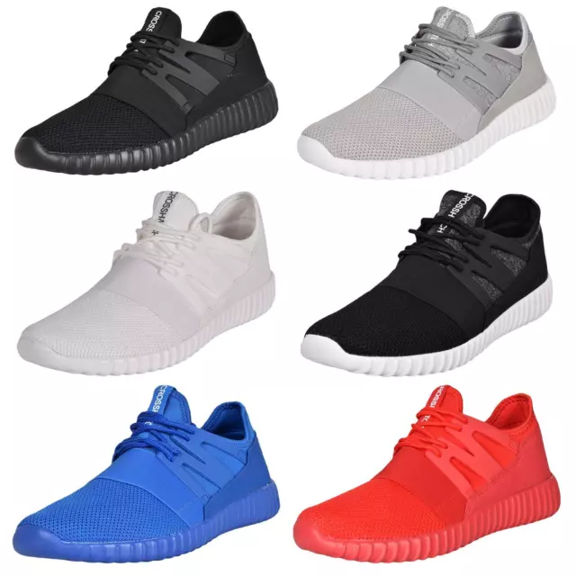 CROSSHATCH MENS LACE up Trainers Shoes Lightweight Sneaker Sports