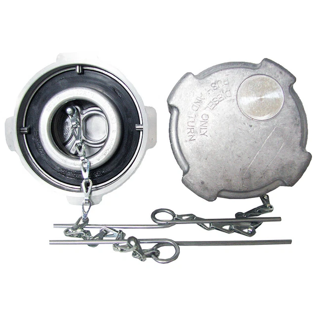 One Freightliner Cascadia 1/4 Quarter Turn Aluminum Non Locking Fuel Cap