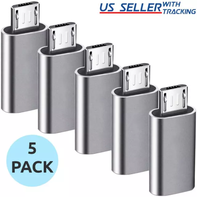 5pcs USB 3.1 Type C Female to Micro USB Male Adapter Converter Connector USB-C