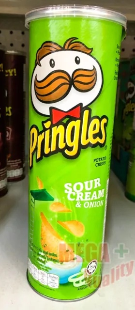 Pringles Sour Cream And Onion Flavored Potato Chips Snack 107 g.