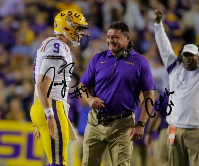Joe Burrow Coach O Signed LSU Tigers 8x10 Photo *REPRINT*