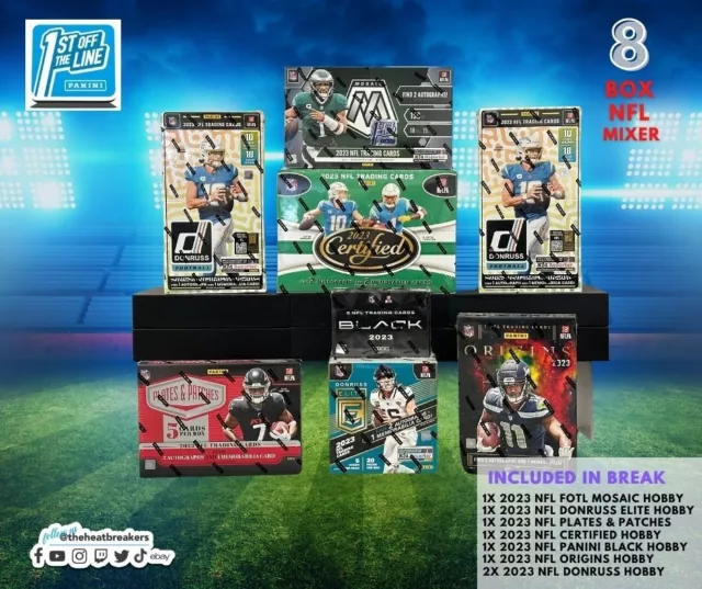 LOS ANGELES CHARGERS 2023 NFL FOTL MOSAIC FOOTBALL 8 HOBBY BOX BREAK
