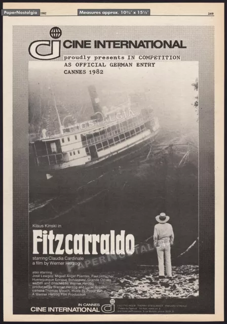 FITZCARRALDO__Original 1982 Trade print AD / poster__Werner Herzog__Klaus Kinski