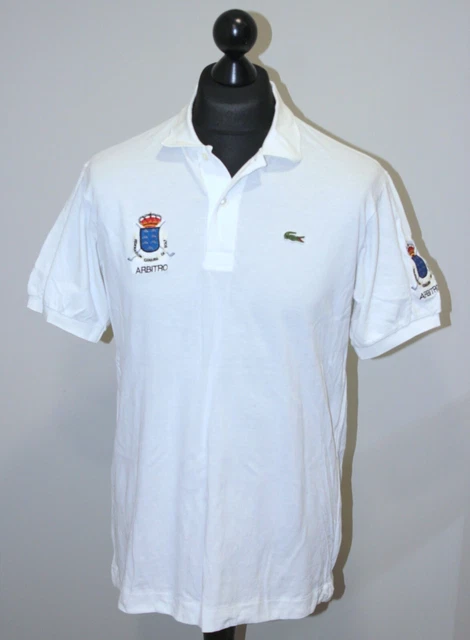 Vintage Lacoste Spain Canaria Golf arbitro mens polo shirt Size 5