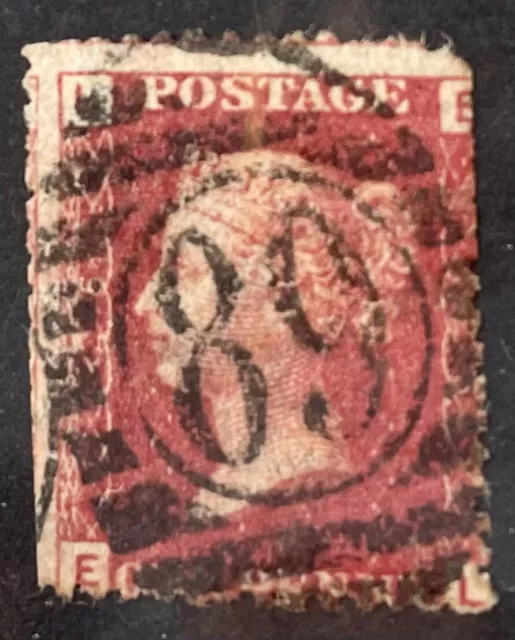 Gb Qv 1879 Sg43 Penny Red Plate 225 ‘El’ A Rare Item. High Cv£++