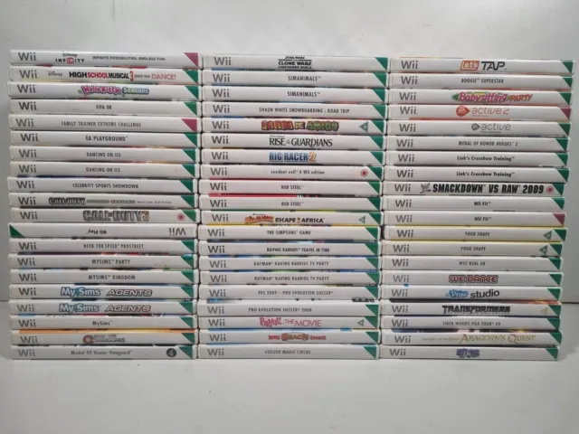 Nintendo WII Games Huge Selection Bundle Discount Available