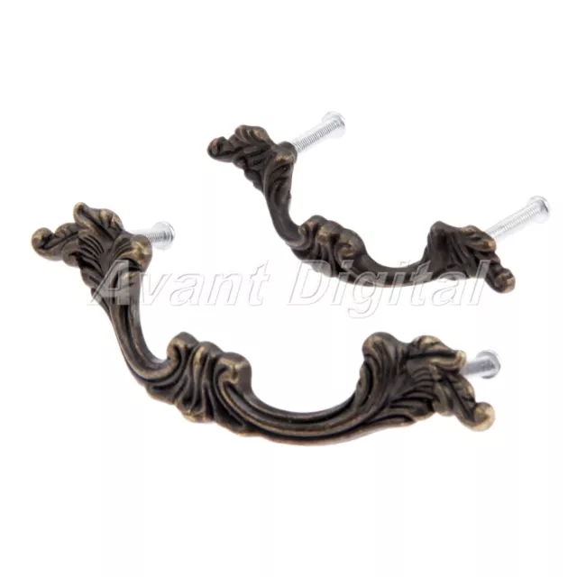 Retro Furniture Drawer Pull Wardrobe Knob Zinc Alloy Dresser Door Cabinet Handle