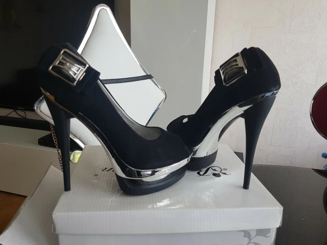Escarpins femme noir et doré P37 - Chaussures